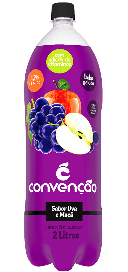 Refresco Suco Uva e Maçã 2L